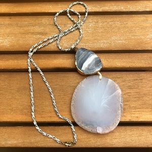 Anthropologie stone pendant necklace